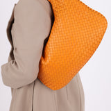 Bottega Veneta Intrecciato Small Orange Hobo