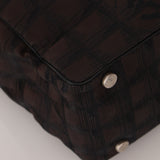 Chanel 2003 Nylon Travel Line Chocolate Bar Tote