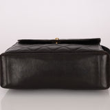 Extremely Rare Chanel 1996 Lambskin Double Turnlock Shoulder Bag