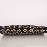 Chanel 1996 Canvas CC Clover Kiss-Lock Shoulder Clutch