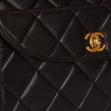 Extremely Rare Chanel 1996 Lambskin Double Turnlock Shoulder Bag