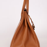 Hermès 1996 Gold Courchevel Retourne Birkin 35 GHW