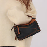 Loewe Small Craft Tan & Black Puzzle Bag