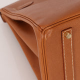 Hermès 1996 Gold Courchevel Retourne Birkin 35 GHW