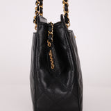 Chanel 1997 Caviar Camera Bag Turnlock Chain Tote 24K GP
