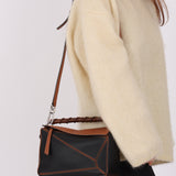 Loewe Small Craft Tan & Black Puzzle Bag