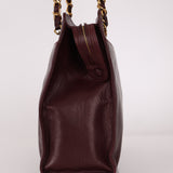 Chanel 1994 Bordeaux Timeless Zip Shopping Tote