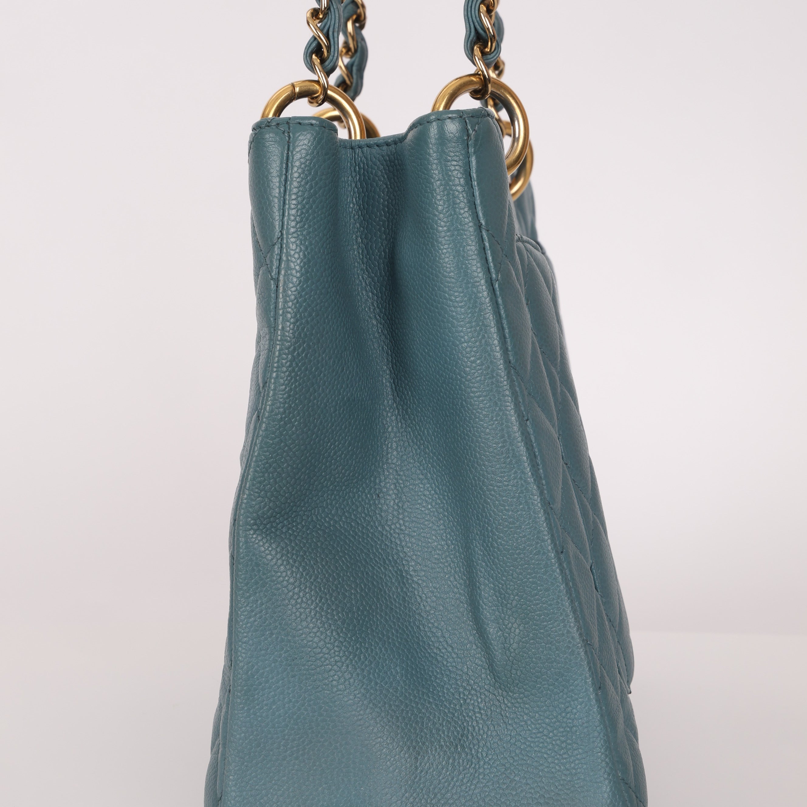 Chanel 2011 Teal Grand Shopping Tote