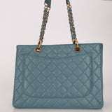 Chanel 2011 Teal Grand Shopping Tote