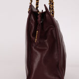 Chanel 1994 Bordeaux Timeless Zip Shopping Tote