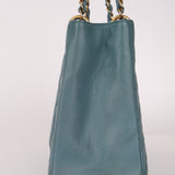 Chanel 2011 Teal Grand Shopping Tote