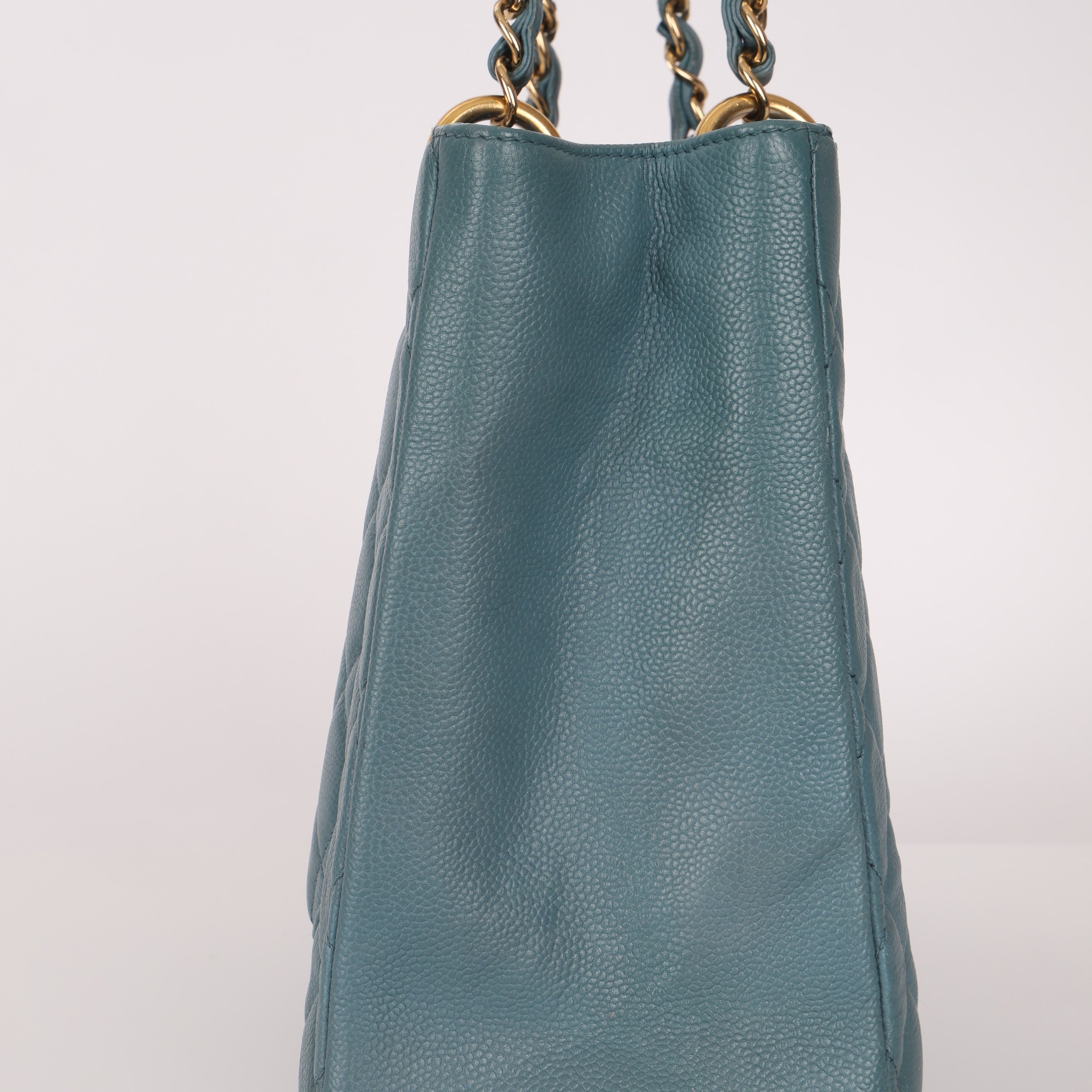Chanel 2011 Teal Grand Shopping Tote