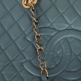 Chanel 2011 Teal Grand Shopping Tote