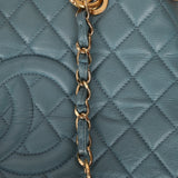 Chanel 2011 Teal Grand Shopping Tote