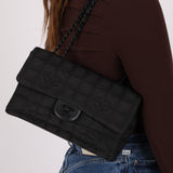 Chanel 2002 Travel Ligne Incognito Medium Flap Bag