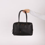 Prada Saffiano Lux Bauletto Boston Bag