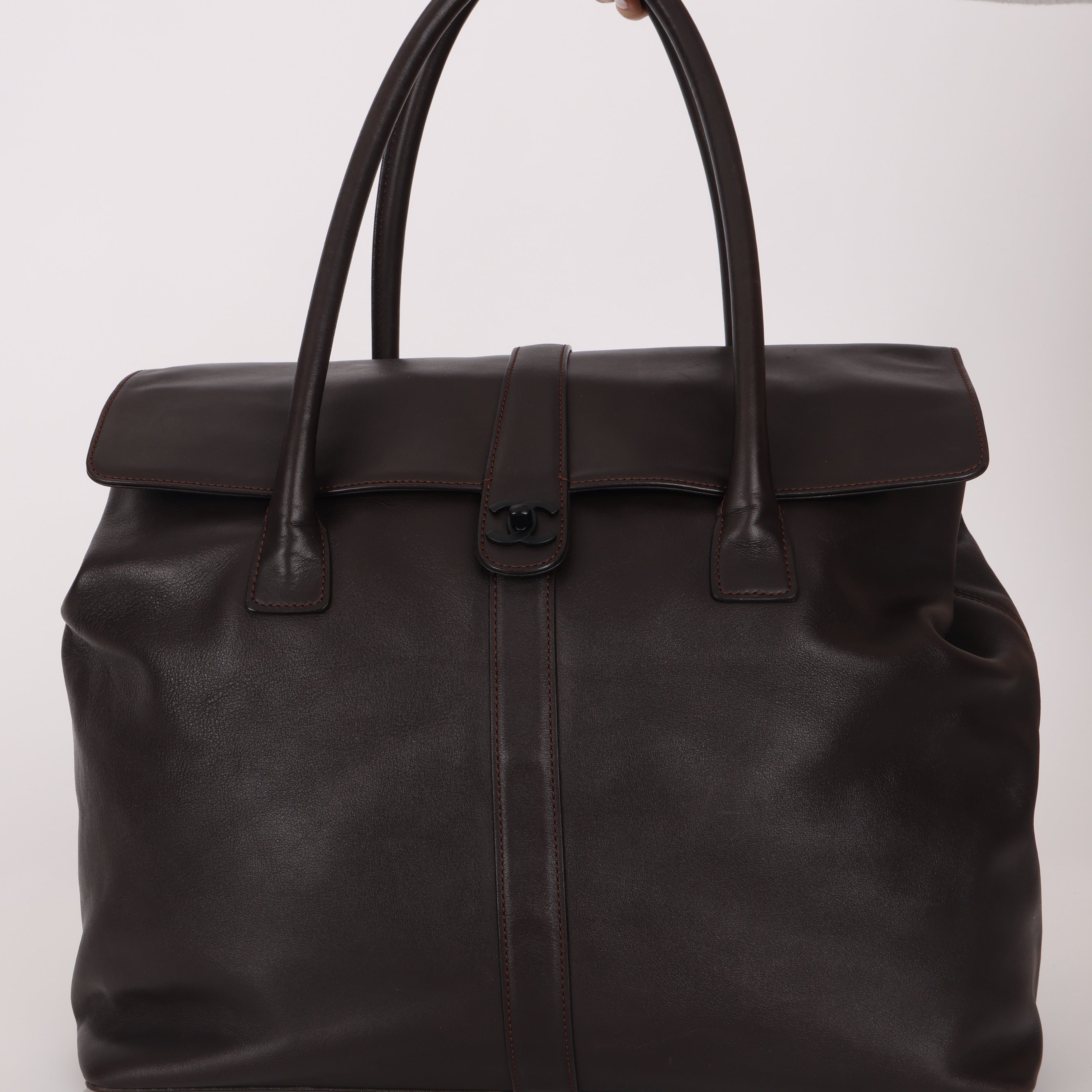 Chanel 2011 Large Caviar Flap Turnlock Tote