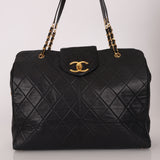 Rare Chanel 1996 Lambskin Supermodel Tote 24K GP