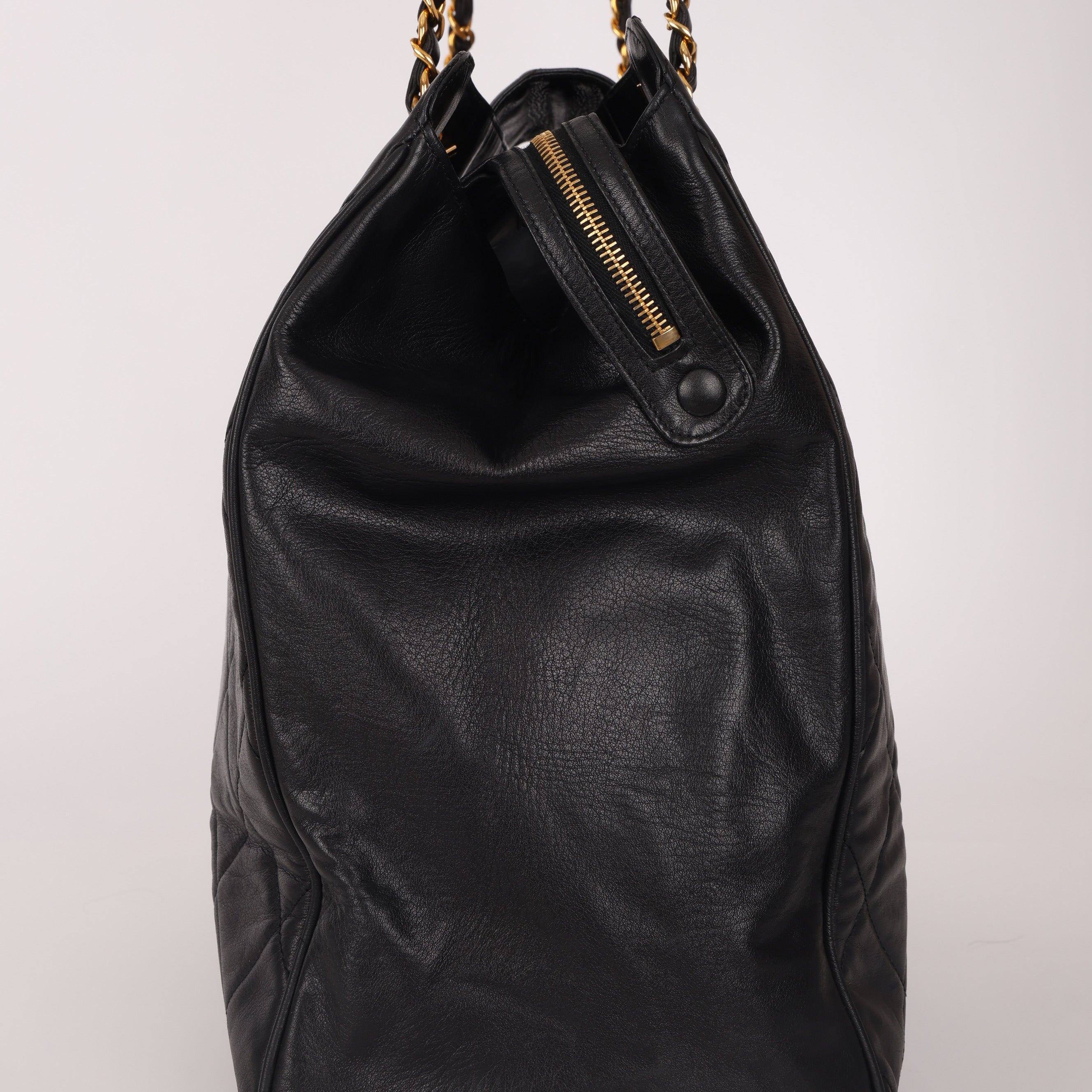 Rare Chanel 1996 Lambskin Supermodel Tote 24K GP