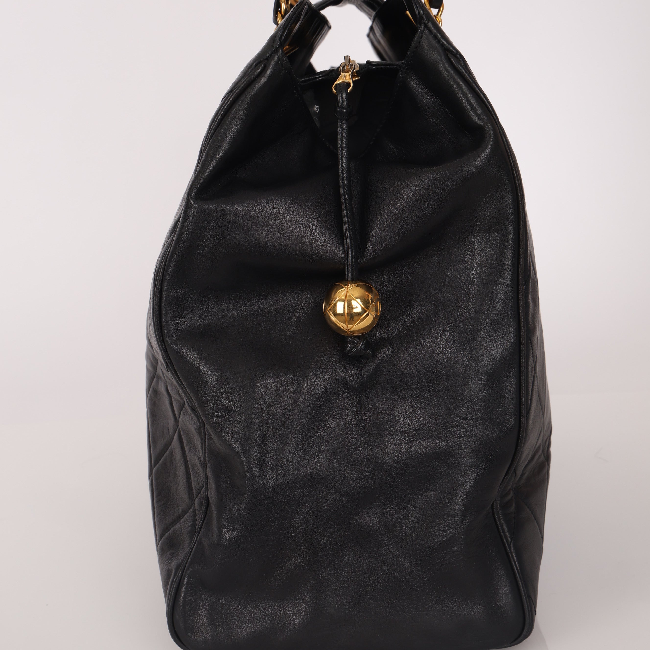 Rare Chanel 1996 Lambskin Supermodel Tote 24K GP