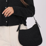 Fendi Black Zucchino Oyster Bag