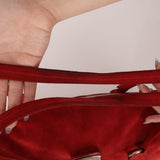 Prada Red Suede East West Flap