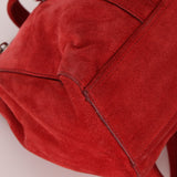 Prada Red Suede East West Flap