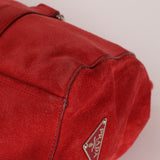 Prada Red Suede East West Flap