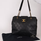 Rare Chanel 1996 Lambskin Supermodel Tote 24K GP