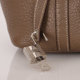 Hermès 2014 Etoupe Clemence Picotin 18 PHW
