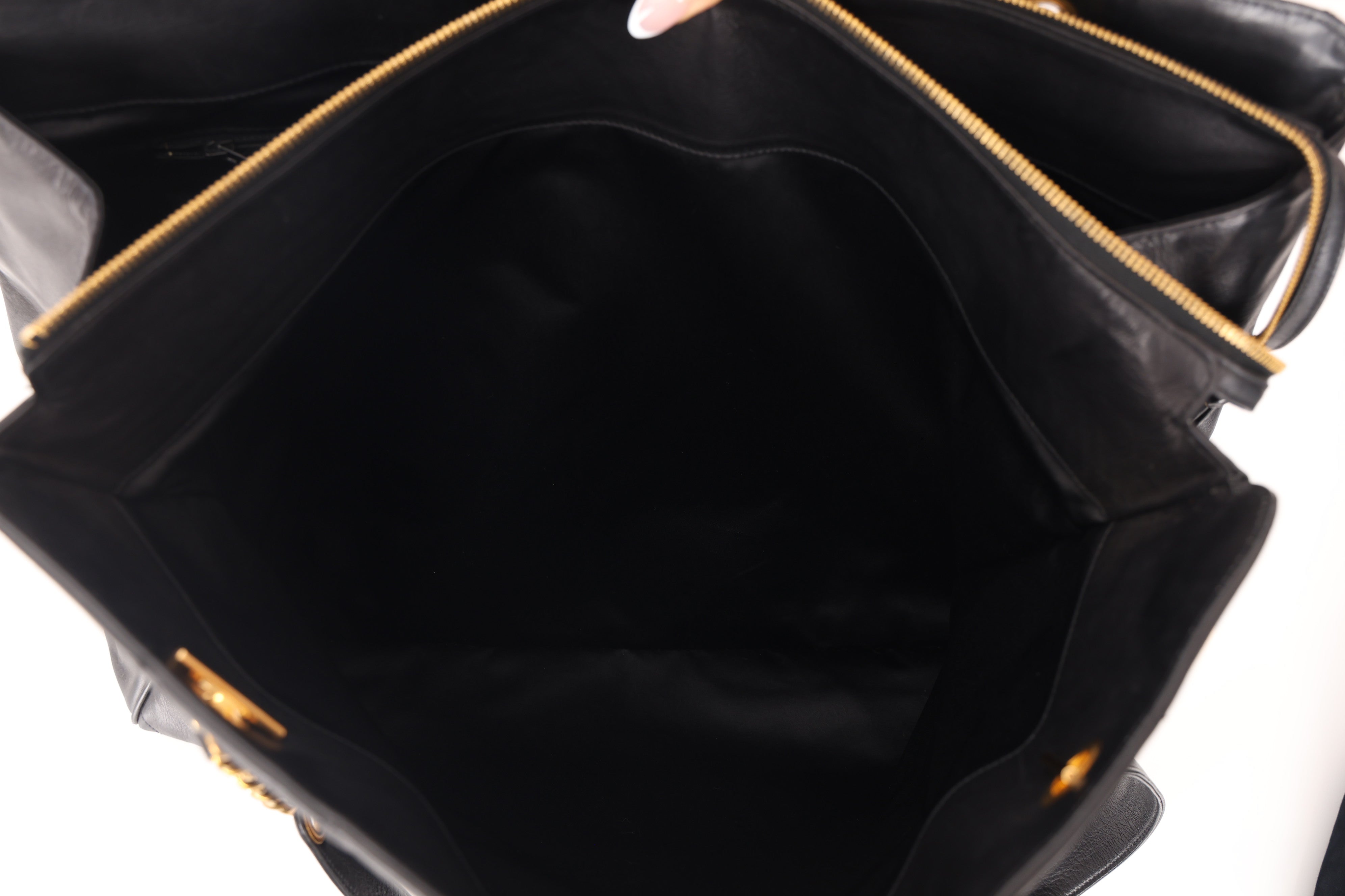 Rare Chanel 1996 Lambskin Supermodel Tote 24K GP