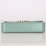 Celine Sea Foam Box Shiny Calfskin Claude Shoulder Bag