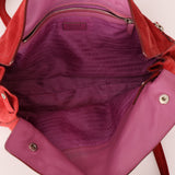 Prada Red Suede East West Flap