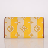 Louis Vuitton Striped Canvas Capucines Long Wallet