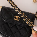 Chanel 2019 Lambskin Pearl Crush Waist Bag