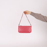 Chanel 2014 Lambskin Thin Stitch Pochette
