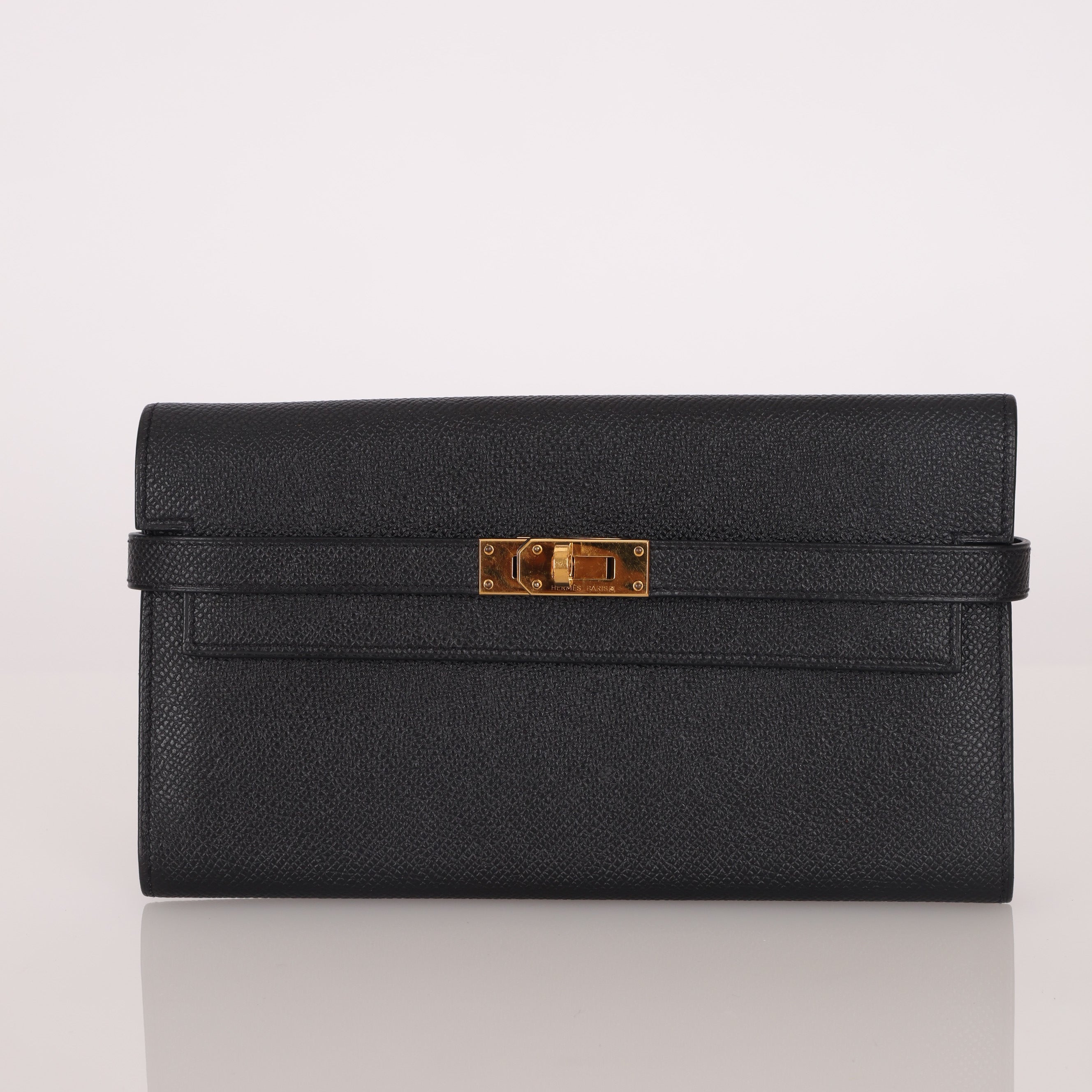 Hermès 2016 Epsom Kelly Long Wallet GHW