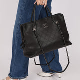 Chanel 2016 Grained Vegetal Calfskin Urban Shopping Tote