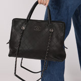 Chanel 2016 Grained Vegetal Calfskin Urban Shopping Tote