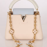 Limited Edition Louis Vuitton Mini Capucines Flower Chain Bag