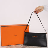 Hermès 2023 Noir Chevre Chamkila Kelly Elan GHW
