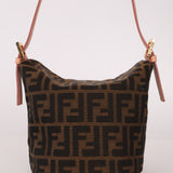 Rare Fendi Zucca Crystal Orchid Bucket Bag