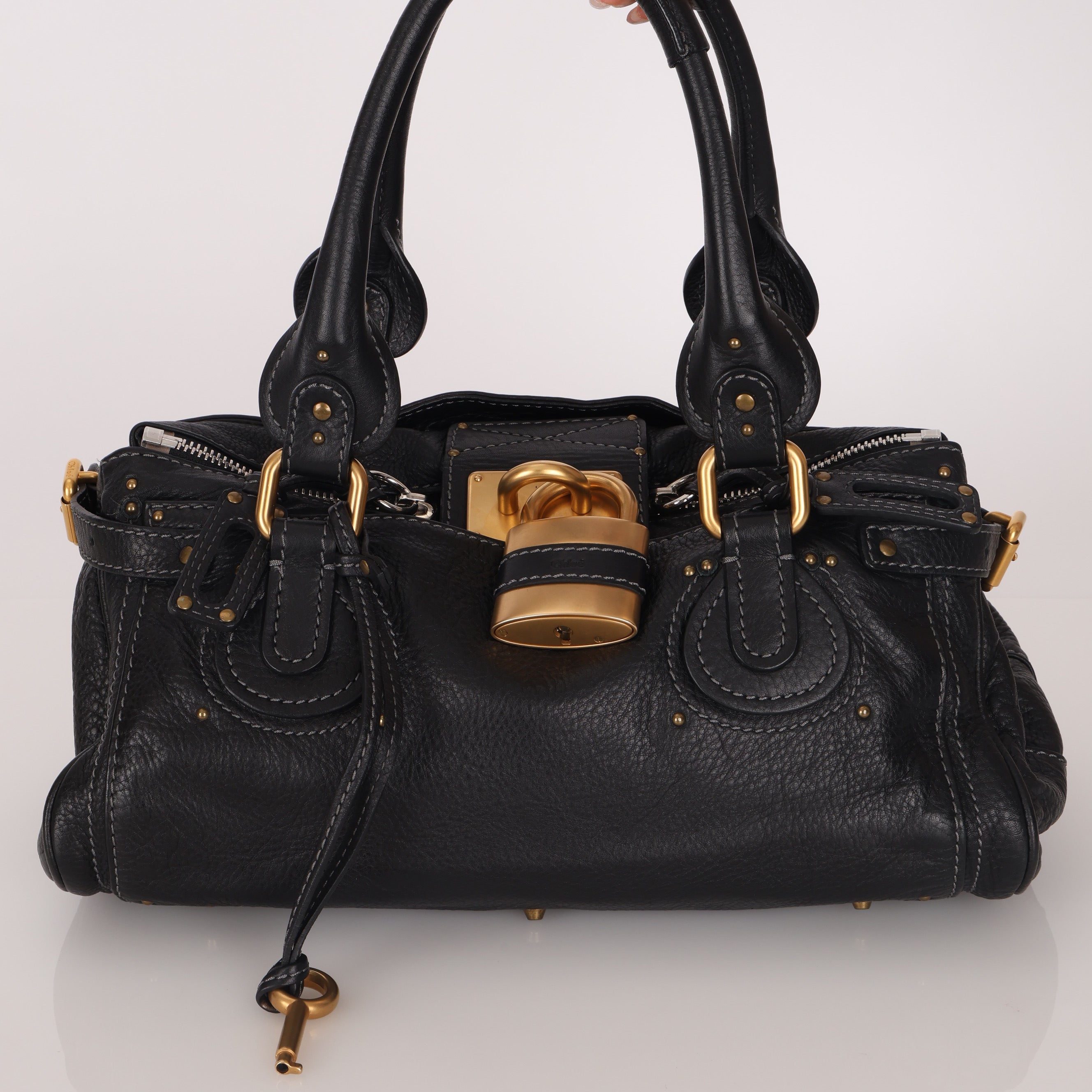 Chloe Black Medium Paddington Bag