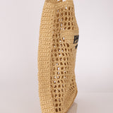 Prada Crochet Logo Tote