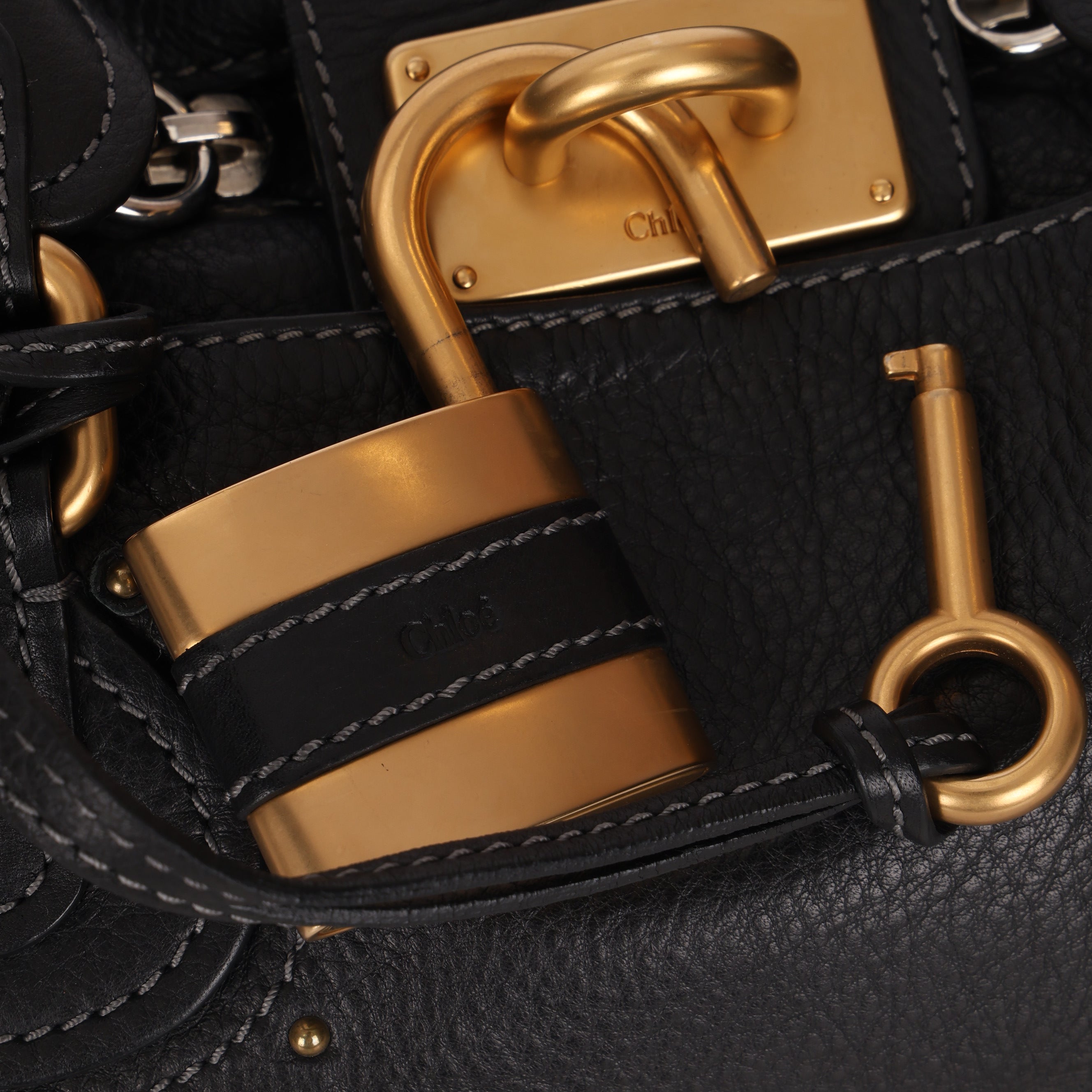 Chloe Black Medium Paddington Bag
