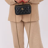 Chanel 22S Lambskin Pick Me Up Top Handle Crossbody