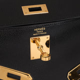 Hermès 2023 Noir Chevre Chamkila Kelly Elan GHW