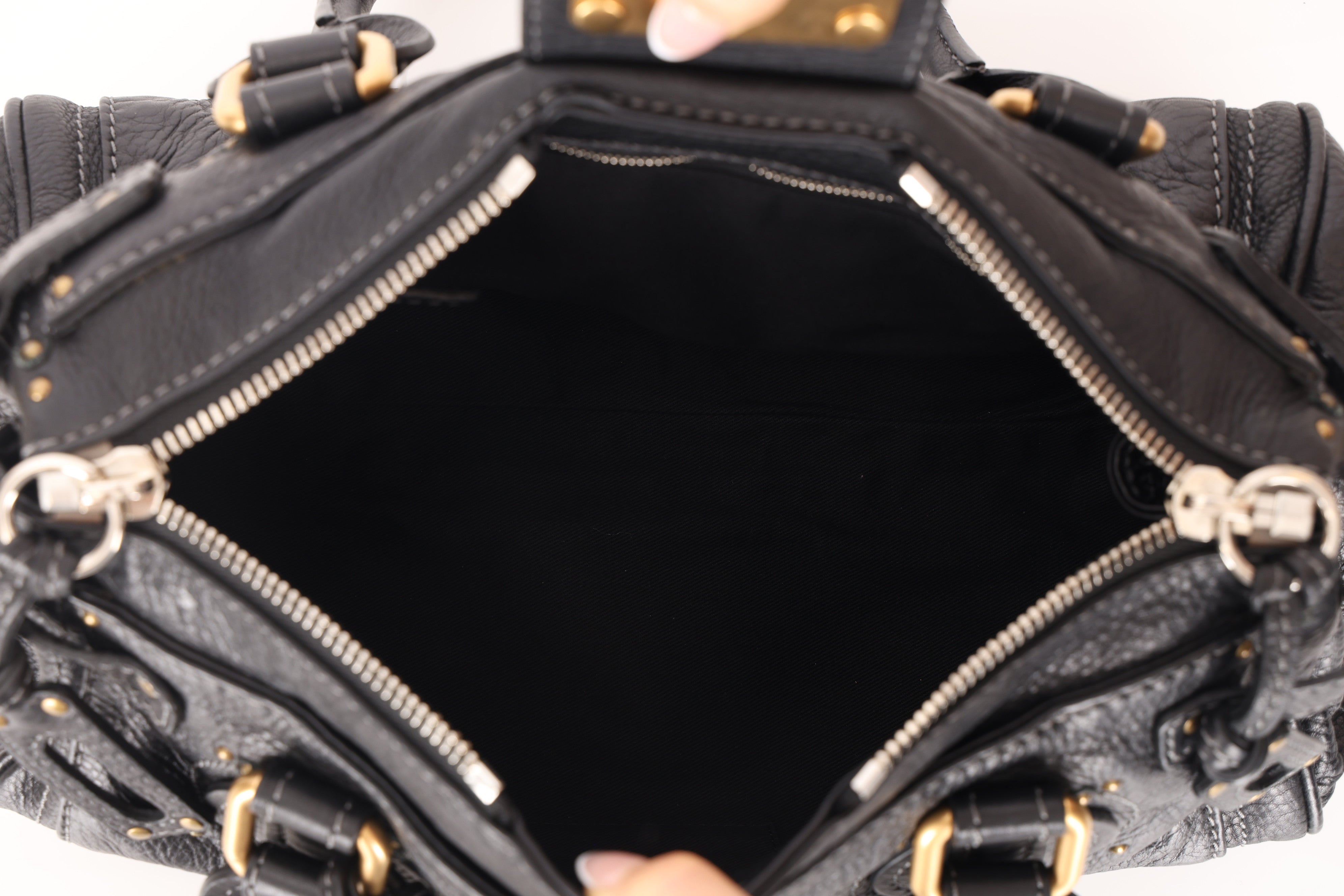 Chloe Black Medium Paddington Bag