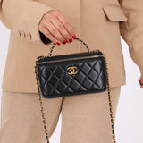 Chanel 22S Lambskin Pick Me Up Top Handle Crossbody