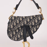 Dior 2018 Oblique Mini Saddle Bag w/ Strap